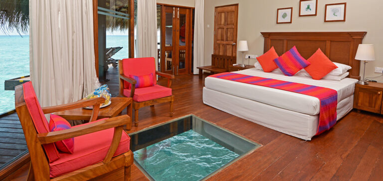 Adaaran Club Rannalhi sits exclusively at the tip of the South Male atoll within the exotic collection of islands known as the Maldives. Its unique location offers access to pristine beaches, excellent scuba diving opportunities and a relaxed environment with easy access to the capital city of Male. Bask in the golden sun and frolic on the soft sands as you experience friendly Maldivian hospitality and explore the rich tropical wonders of a vibrant island nation during your stay at our inviting Maldives hotel.